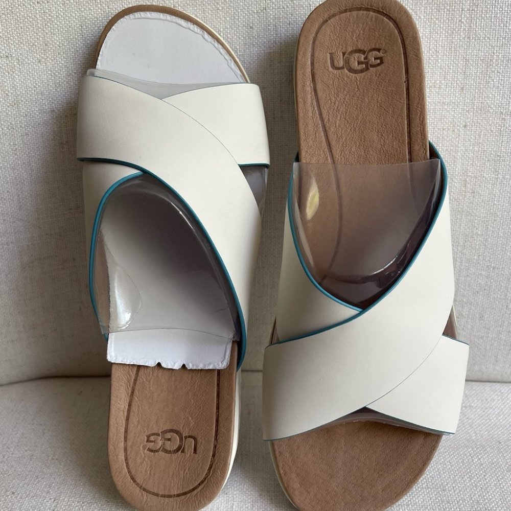 Ugg leather brand new sandals